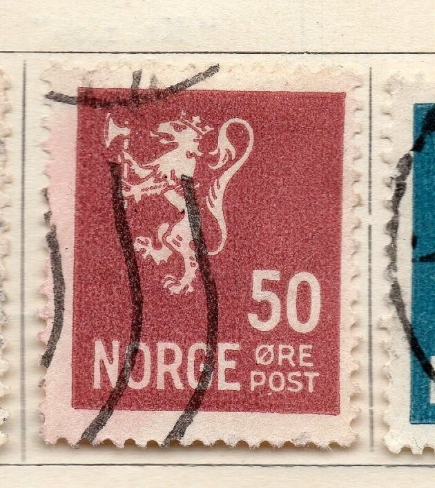 Norway 1926-28 Early Issue Fine Used 50ore. 257116