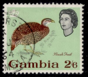 GAMBIA QEII SG202, 2s 6d pale green, FINE USED.