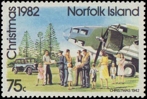 Norfolk Island #299-301, Complete Set(3), 1982, Military Related, Never Hinged