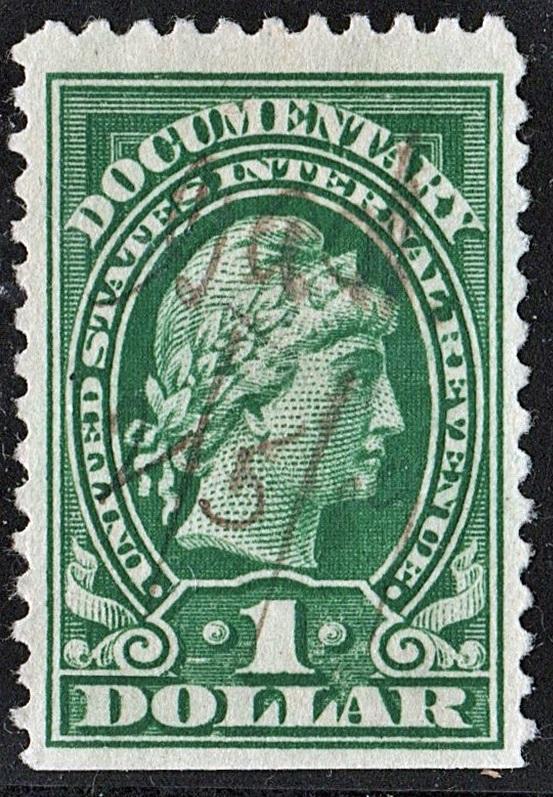 R240a $1.00 Documentary Stamp (1917) Used