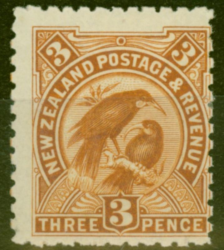 New Zealand 1900 3d Yellow-Brown SG261 Fine Mtd Mint