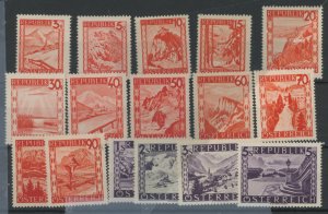 Austria #500-515 Mint (NH) Single (Complete Set)