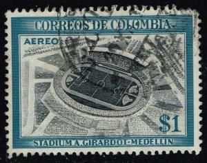 Colombia #C249 Medillin Stadium; Used (0.25)