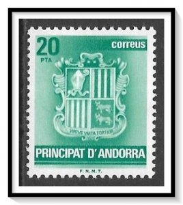 Andorra Spanish #139 Coat Of Arms MNH