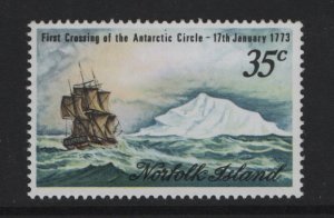 Norfolk island  #152  MNH 1973  Resolution in Antarctica . Cook