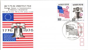 Korea, Worldwide First Day Cover, Americana