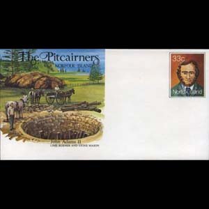 NORFOLK IS. 1985 - Pre-stamped Cover-No.15 Lime