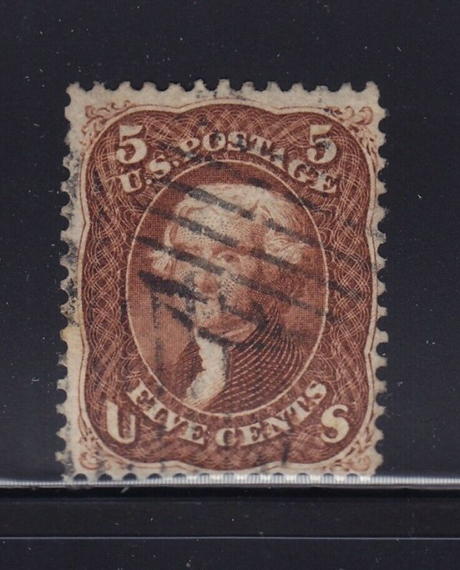 75 Red Brown VF used neat cancel with nice color cv $ 475 ! see pic !