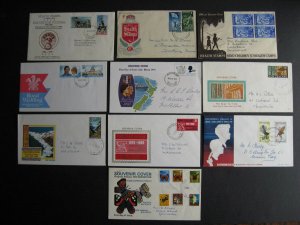 New Zealand NZ 10 older FDC first day covers, check them out! 