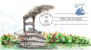#2466 Ferryboat 1900s Burks FDC