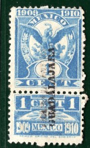 MEXICO Revenue Stamp & Talon 2c 1909-1910 GUADALAJARA Mint MM BROWN51