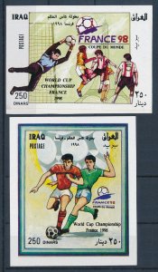 [117791] Iraq 1998 World Cup Football Soccer Souvenir Sheet MNH