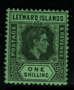 LEEWARD ISLANDS SG110 1938 1/= BLACK/EMERALD MTD MINT