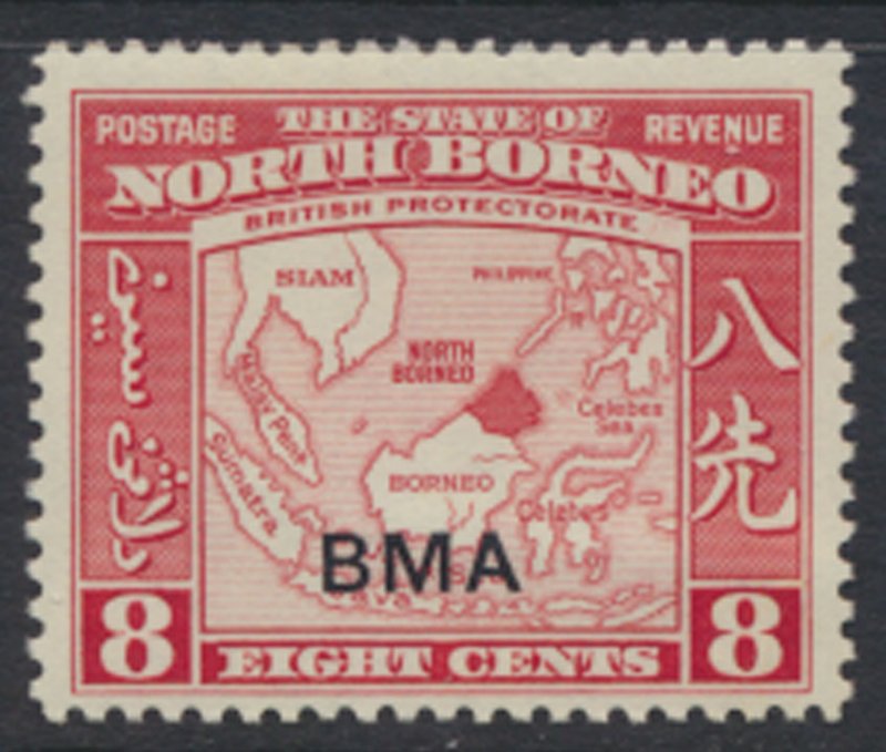 North Borneo  SG 325 SC# 213 MLH  OPT BMA  See scans / details