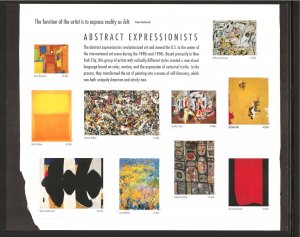 #4444 Mint Abstract Expressionists Sheet