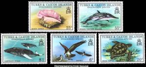 Turks and Caicos Islands Scott 380-384 Mint never hinged.