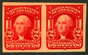 U.S. #320 MINT PAIR OG LH