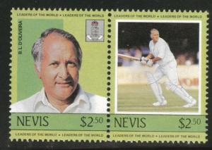 Nevis Scott 390 MNH** 1984 key Cricket player stamp