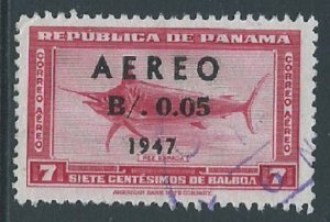 Panama, Sc #C84, 5c on 7c, Used