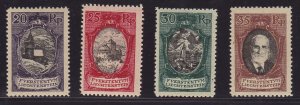 Liechtenstein 1921 Views Eight (8) Stamps in VF/VLH/mint/(*) Scott 62-69