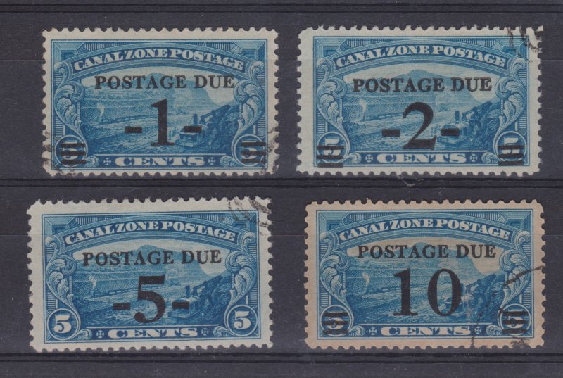 Canal Zone Scott J21-24 Used