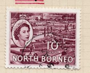 British North Borneo 1954-57 Early Issue Fine Used 10c. 069978