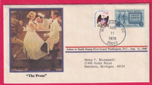 1978 THE PROM NORMAN ROCKWELL SOUVENIR COVER