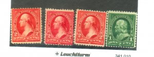 279 279B (3) MINT FVF OG HR Cat $36