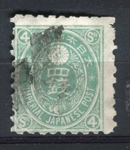 JAPAN; 1880s early classic Koban issue fine used 4s. value