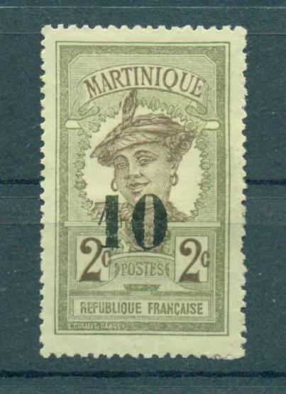 Martinique sc# 106 mng cat value $2.10