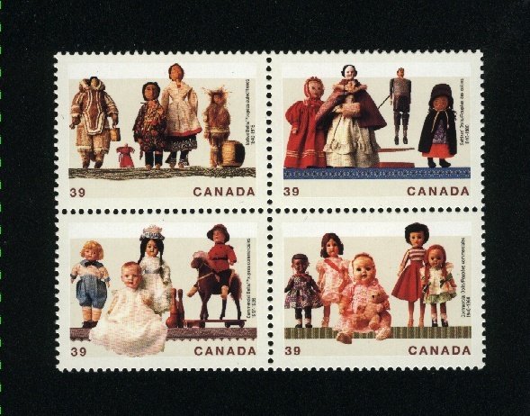 Canada #1277a Mint VF NH block  PD