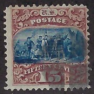 US Scott #118 Used VF APS Cert Clean