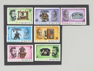 Grenada Grenadines #205-211 Bell Telephone 7v Imperf Proofs