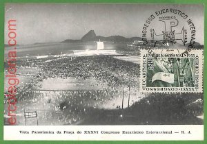 30181 - Brazil - MAXIMUM CARD - 1955 - XXXVI National Eucharistic Congress-