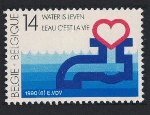 Belgium National Water Supply 1990 MNH SG#3019