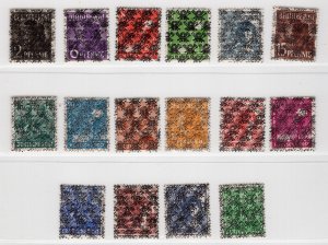 GERMANY AMERICAN/BRITISH 617-633 DOUBLE OVPTS PERFECT MNH EXPERTIZED SCHLEGEL