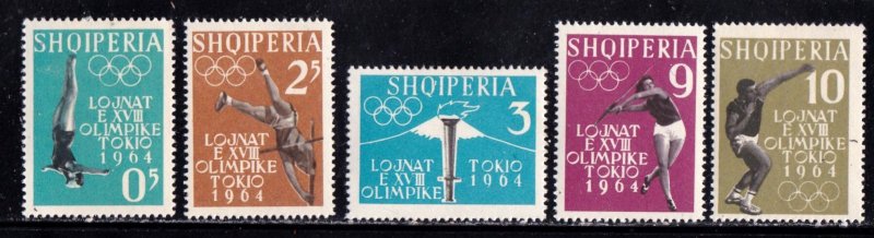 Albania stamps #616 - 620, MH