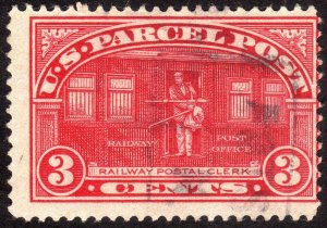 1913, US 3c, Parcel Post, Used, Sc Q3