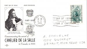 Canada 1966 FDC Cavalier De La Salle - Ottawa, Ont - Single - F76604