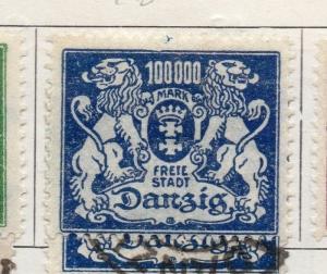 Danzig 1922-23 Early Issue Fine Mint Hinged 100000m. 086479