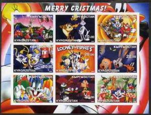 Kyrgyzstan 2002 Looney Tunes Merry Christmas #2 imperf sh...