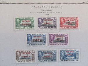 FALKLAND IS. DEPS. 1944-56 Mint collection on leaves including 1944-45  - 12139