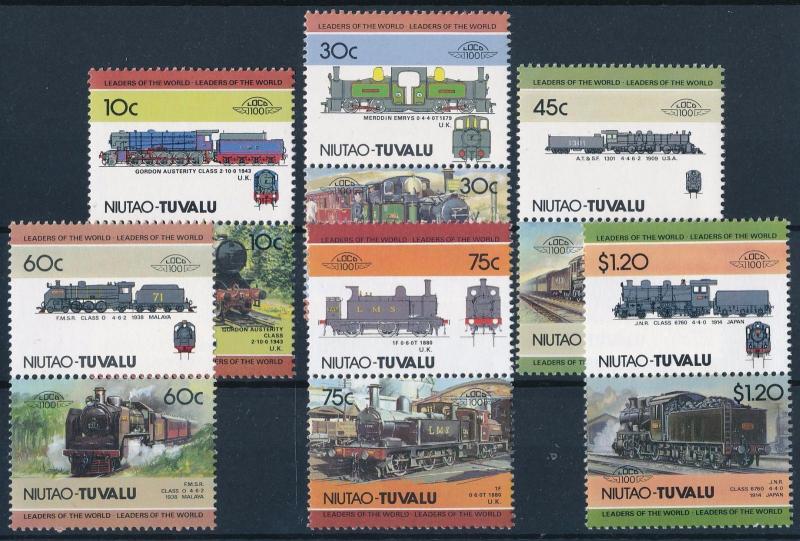 [63584] Tuvalu Niutao 1985 Railway Train Eisenbahn Chemin de Fer  MNH