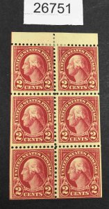 US STAMPS #554c MINT OG H  BOOKLET $17 LOT #26751