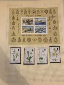 Falkland Islands 1982 Small Lot of Mint Sets and Values on Page NW-200496