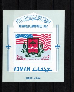 Ajman 1967 Mi Bl 15 MNH Souvenir Sheet Imperforate
