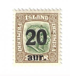 Iceland, Scott # 133 MNH, CV $15.21