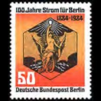 GERMANY-BERLIN 1984 - Scott# 9N492 Electricity Set of 1 NH