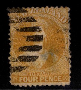 New Zealand Scott 35 Used wmk 6 perf 12.5 Yellow Chalon Head few faults