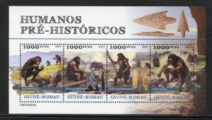 GUINEA BISSAU 2023 PRE-HISTORIC HUMANS SHEET MINT NH